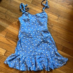 Wild Fable Cornflower Blue with Daisy Print Sundress